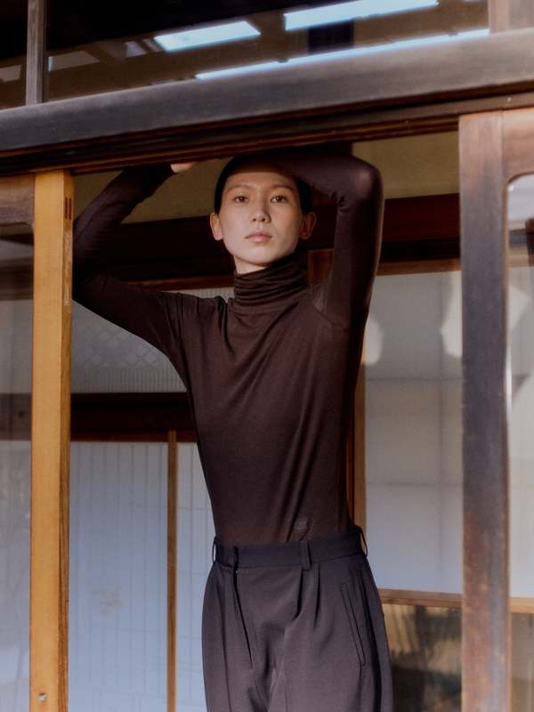 Mijeong Park Roll Neck Top - Brown