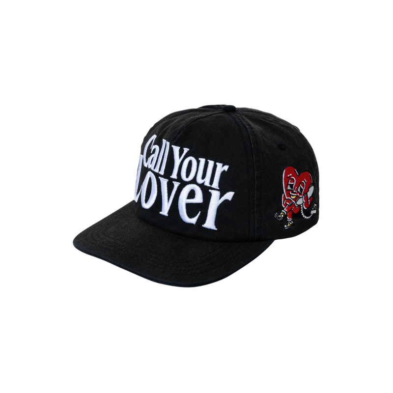 MARKET Call Your Lover 5 Panel Hat - Washed Black