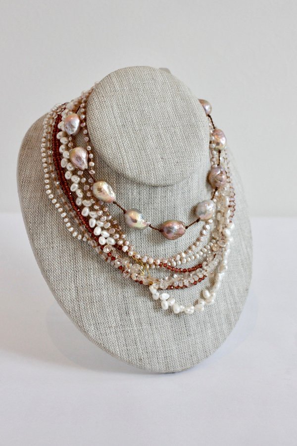 Lena Skadegard Floating Pearl necklace fc1066 Lena Skadegard Floating Pearl necklace fc1066