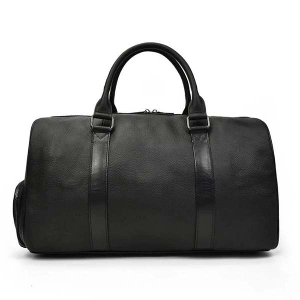 Steel Horse Leather Endre Weekender - Black