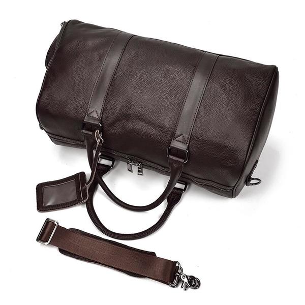Steel Horse Leather Endre Weekender - Black