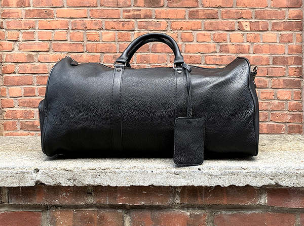 Steel Horse Leather Endre Weekender - Black