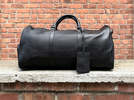 Steel Horse Leather Endre Weekender - Black - Thumbnail 14
