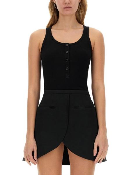 ショートパンツ COURREGES Women Shorts  Burmudas PERCPA013VY0003 Black Courrèges cut-out zip-up Mini Shorts | Black | FARFETCH