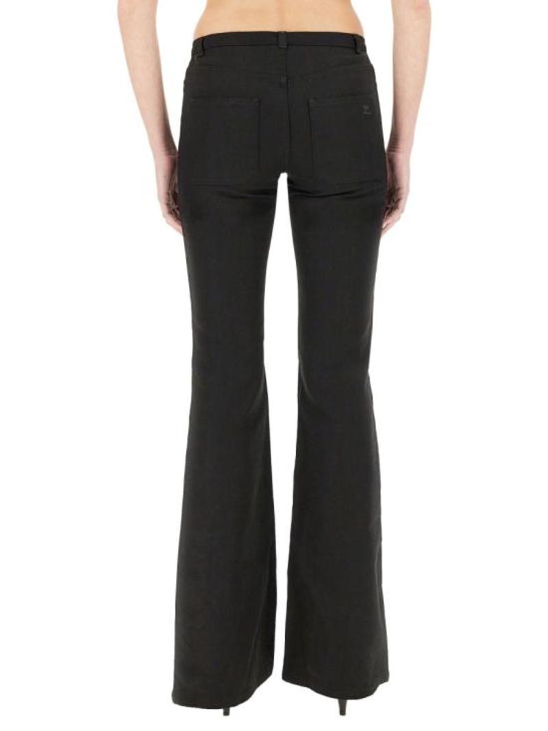 パンツ COURREGES Women Straight Pants 125CPA298PL0170 9999 BLACK COURREGES Straight Pants - Black | Garmentory