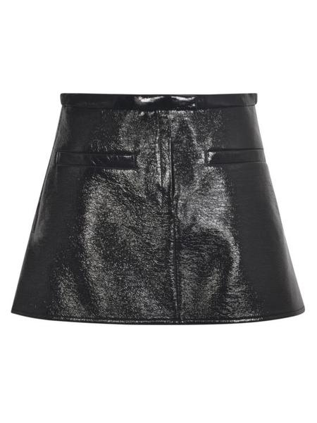 Courreges｜SHORTS/SKIRTS (JSH023JS0070 0098) Courrèges Twill Suspenders Mini Skirt | Black | FARFETCH