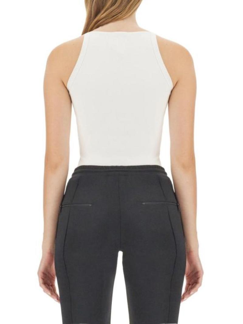 COURREGES Sleeveless T-Shirt - White | Garmentory