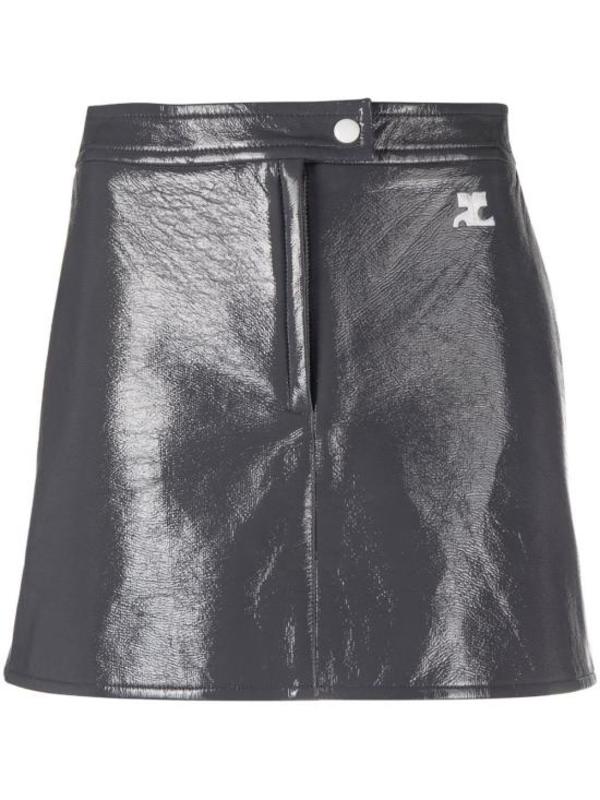 COURREGES Short Skirt - Steel Grey