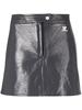 COURREGES Short Skirt - Steel Grey - Thumbnail 1