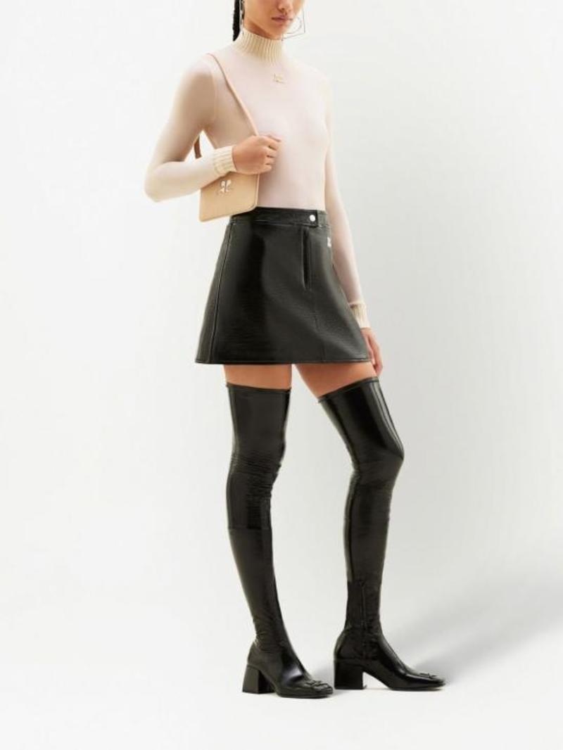 ワンピース COURREGES Women Mid Skirts 225JRO600JS0203B175 Black Black Illusion bodysuit Courrèges - women - COURRÈGES
