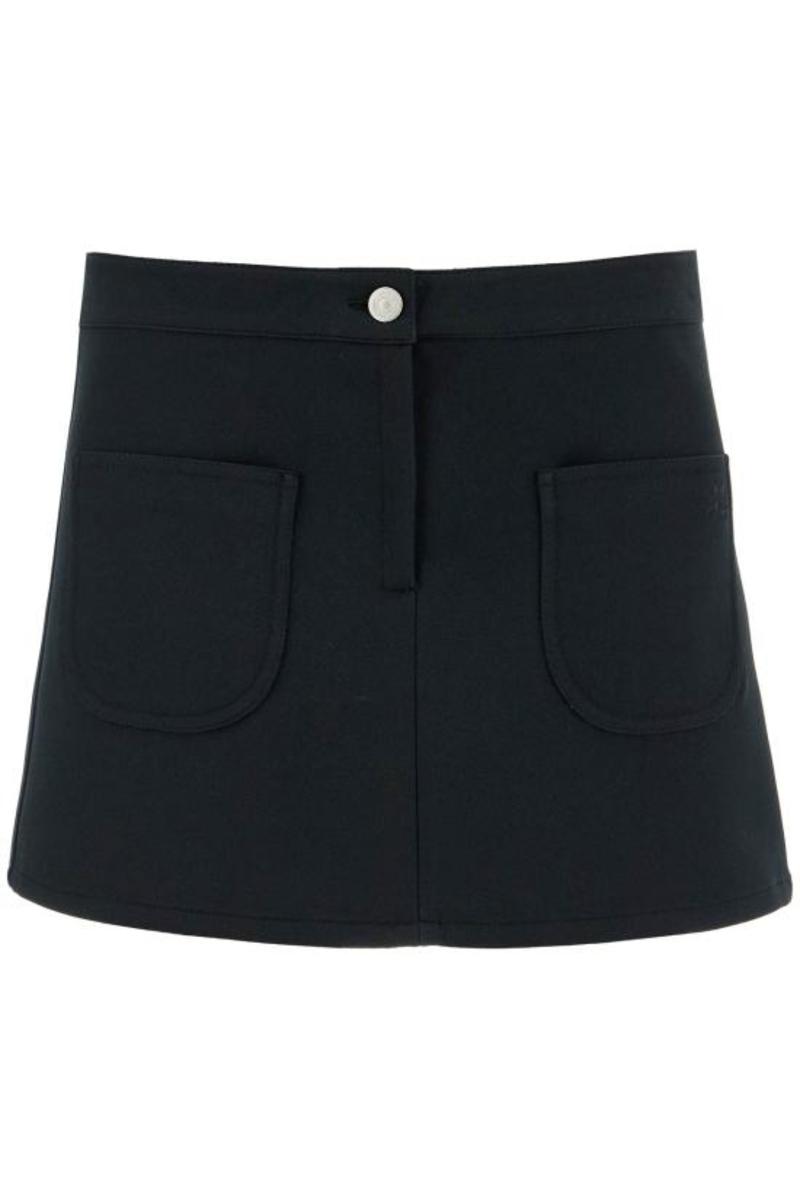 ミニスカート COURREGES Women Mini Skirts 125CJU217PL0178 Black COURREGES Short Skirt - Black | Garmentory