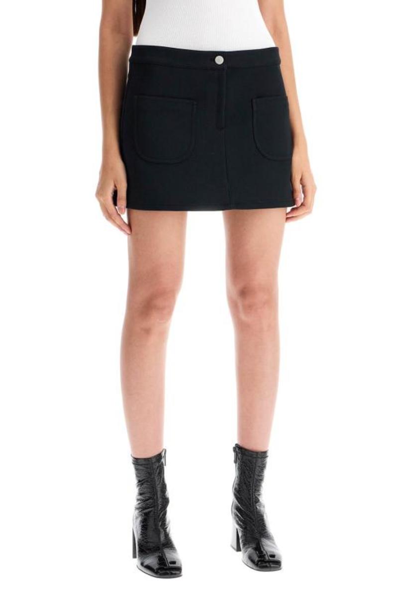 Courreges｜SHORTS/SKIRTS (JSH023JS0070 0098) COURREGES Short Skirt - Black | Garmentory