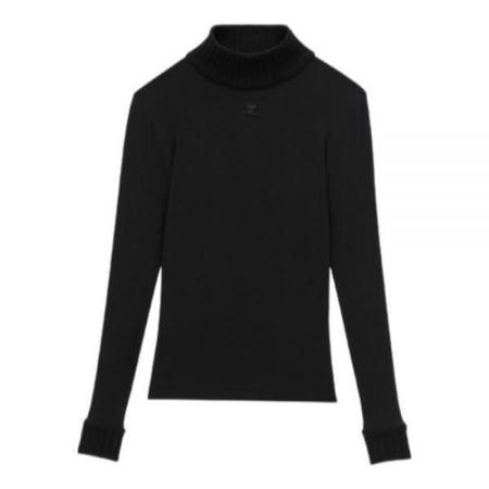 オールインワン・サロペット COURREGES Women Tunic Tops 225CBD123TA0007 Black Eco Tessa Rib Bodysuit | GUESS Canada
