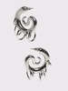 Panconesi Hoops Pierced Serpent Earrings - Silver - Thumbnail 9