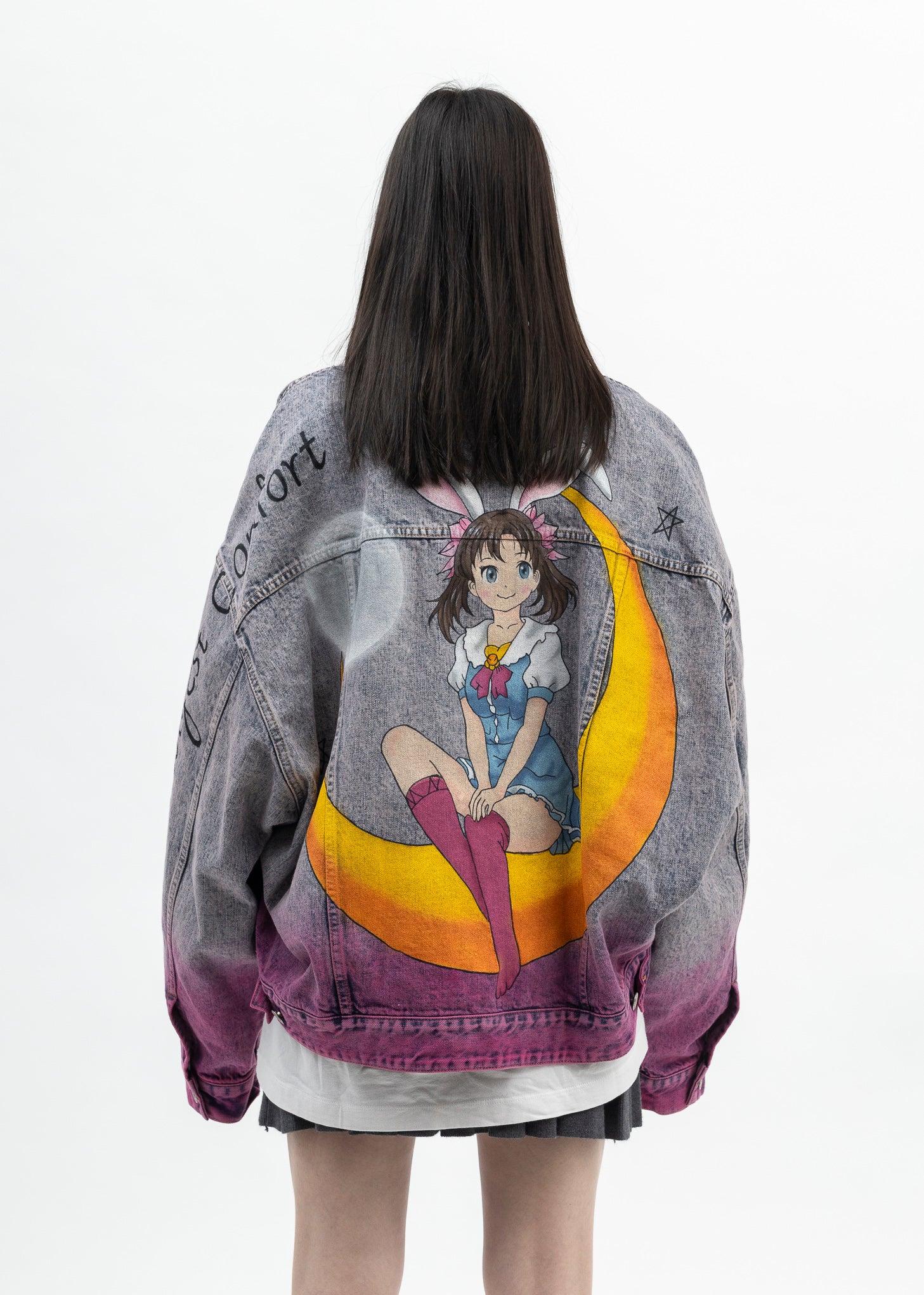 Doublet Anime Print Denim Jacket - Multi | Garmentory