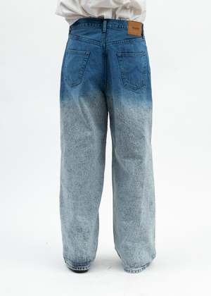Doublet Anime Print Denim Jeans - Blue Pink | Garmentory