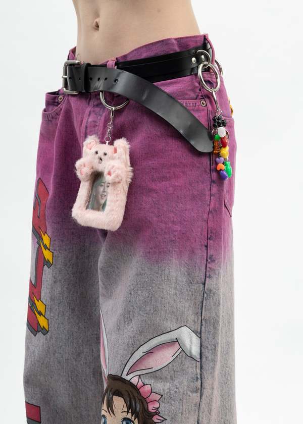Doublet Anime Print Denim Jeans - Rabbit | Garmentory