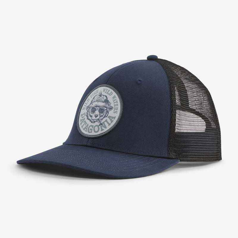 Patagonia Take a Stand Trucker Hat Wild Grizz: New Navy Garmentory