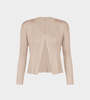 Pleats Please by Issey Miyake MC Oct Pleated Cardigan - Champagne - Thumbnail 1