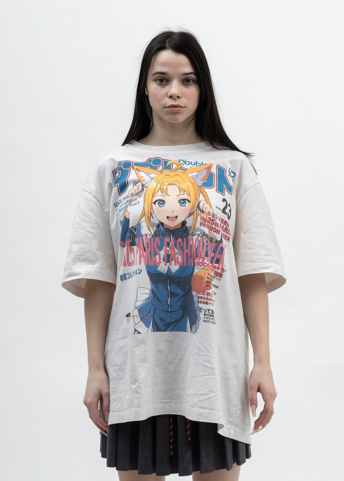 トップス doublet 25SS ANIME PRINT T-SHIRT FOX Doublet Anime Print T-Shirt - Fox | Garmentory