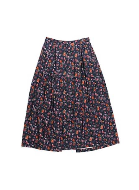 Engineered Garments|SKIRTS (Sailor Skirt B - Dk.Navy Ny Engineered Garments Cotton 8W Corduroy Sailor Skirt - Black