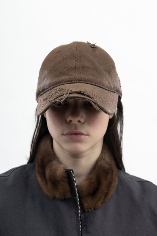 Tolmie Italy Brown Distressed Cap