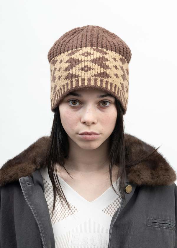 Tolmie Italy Brown Wool Beanie