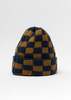 ATM Checkered Beanie - Navy & Brown - Thumbnail 6