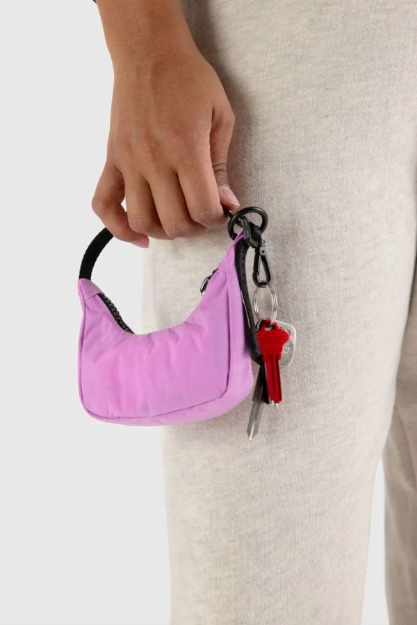 BAGGU Crescent Bag Charm - Peony