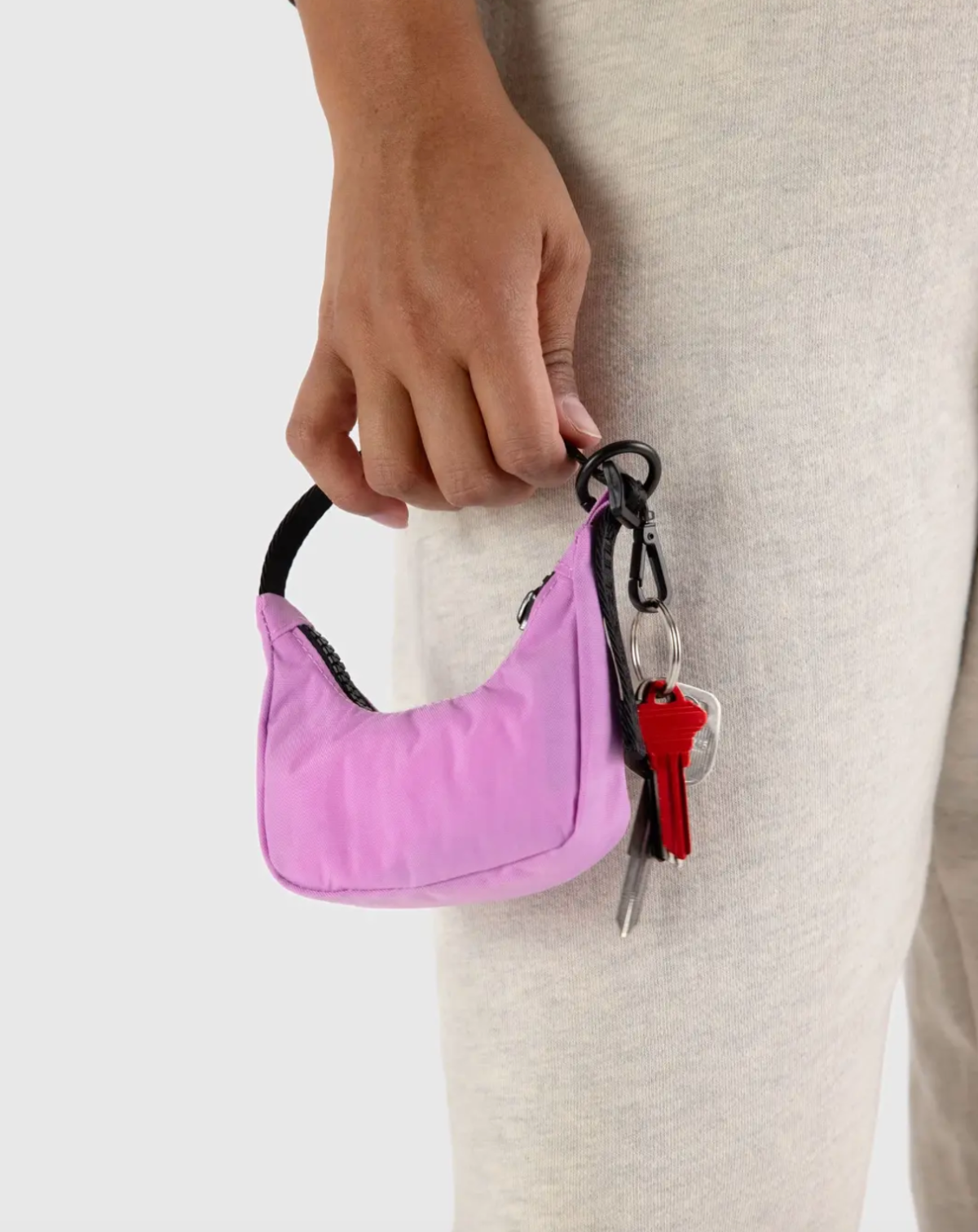 BAGGU Crescent Bag Charm - Peony - Image 1 of 3