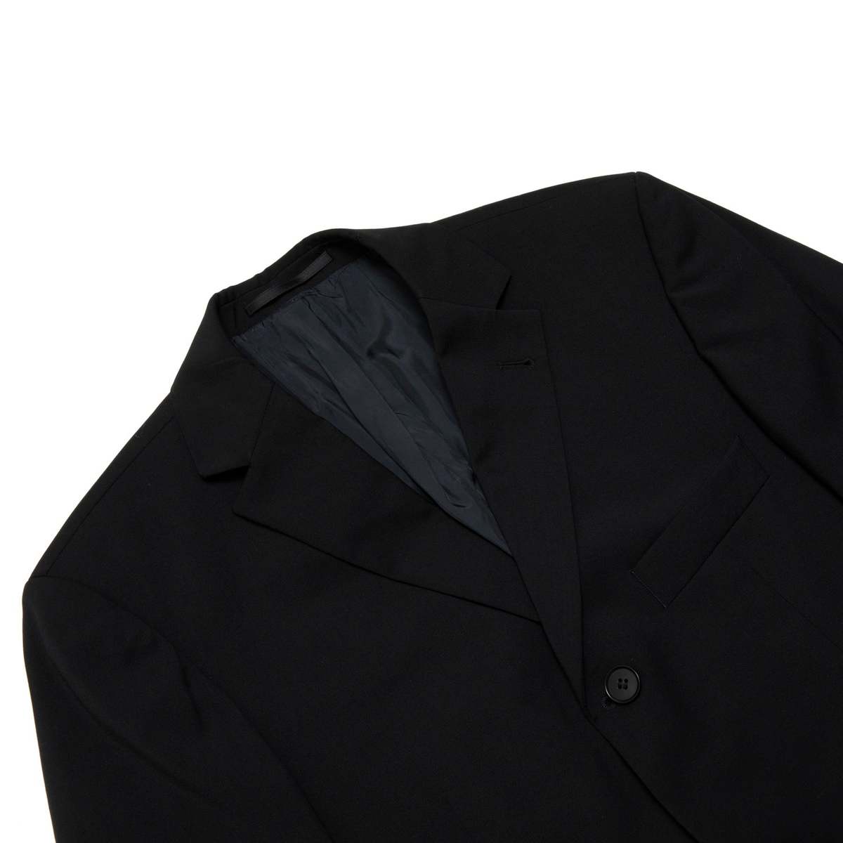HUGO BOSS 90s Virgin Wool Plain Weave Slim Tailored Jacket - Black - Image 2 of 9
