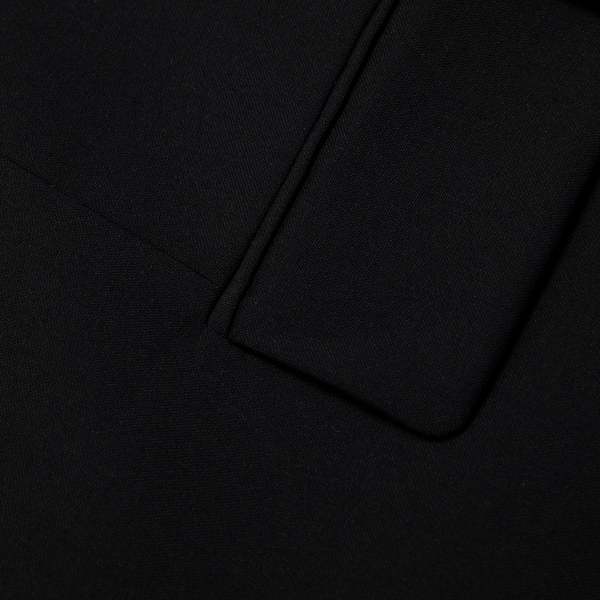 HUGO BOSS 90s Virgin Wool Plain Weave Slim Tailored Jacket - Black