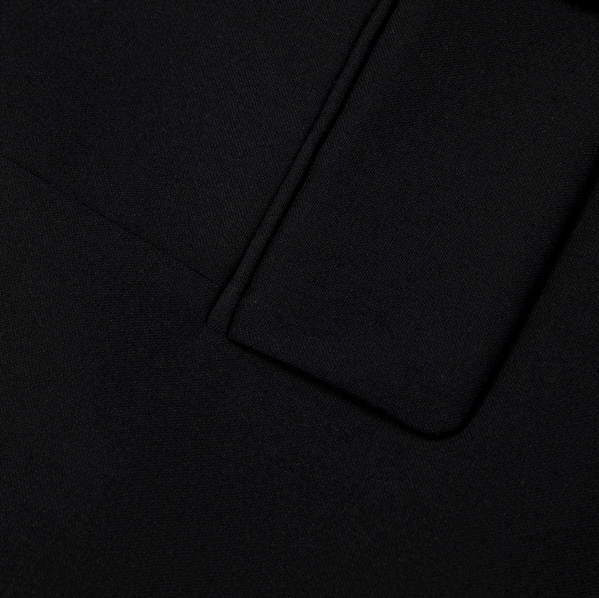 HUGO BOSS 90s Virgin Wool Plain Weave Slim Tailored Jacket - Black - Image 6 of 9