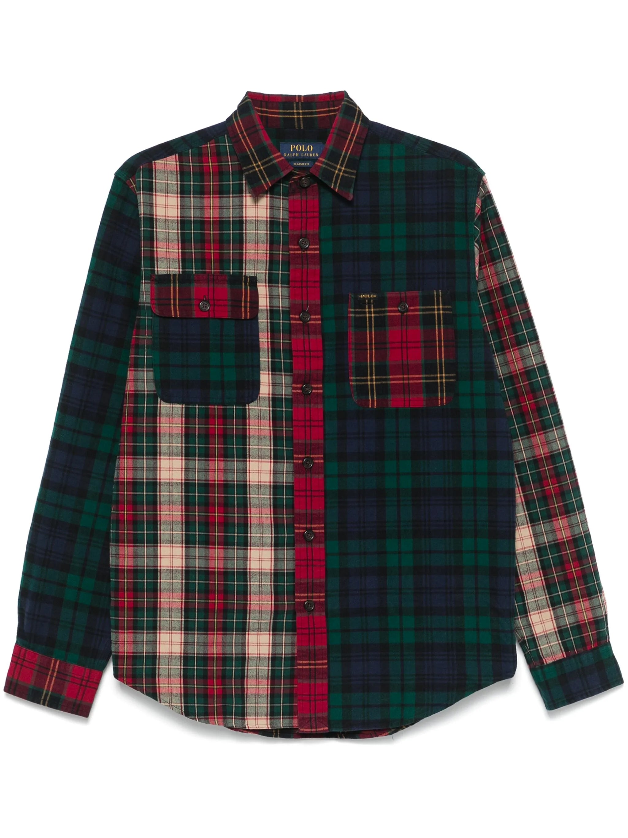 Tシャツ・カットソー Ralph Lauren Short Shirt in Plaid Cotton (211959816 001) Plaid Linen Short-Sleeve Shirt