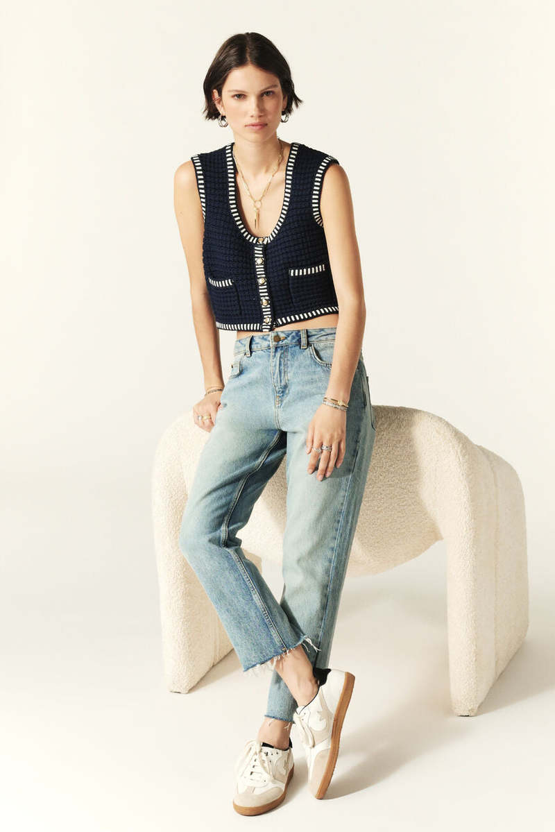 Ba&sh Gustave Sleeveless Vest - Marine