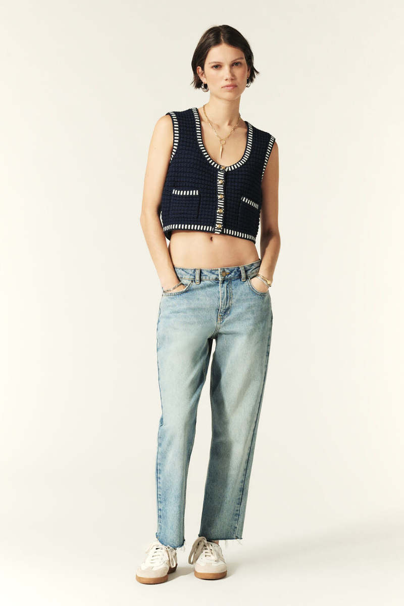Ba&sh Gustave Sleeveless Vest - Marine