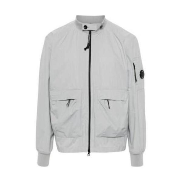C.P. Company Leather Jacket - Drizzle