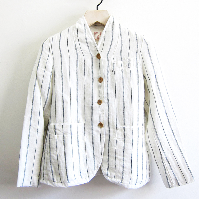 H+HANNOH WESSEL　ストライプジャケット　イタリア製 H+ Hannoh Wessel jacket Veronica - stripes | Garmentory