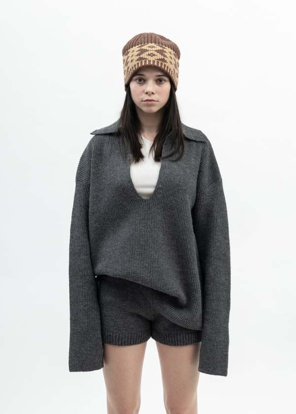 Tolmie Italy Sweater and Shorts Set - Grey