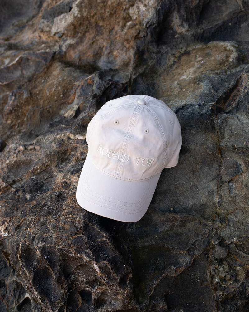 Honest Cotton Round Top Baseball Cap - Chocolate/Ivory