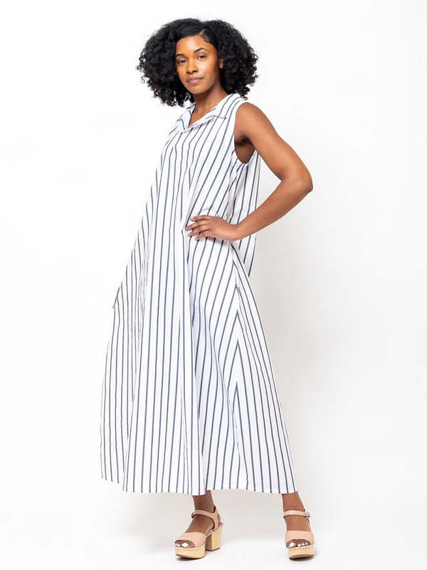 Labo.Art Abito Felice Dress - Navy Stripe | Garmentory