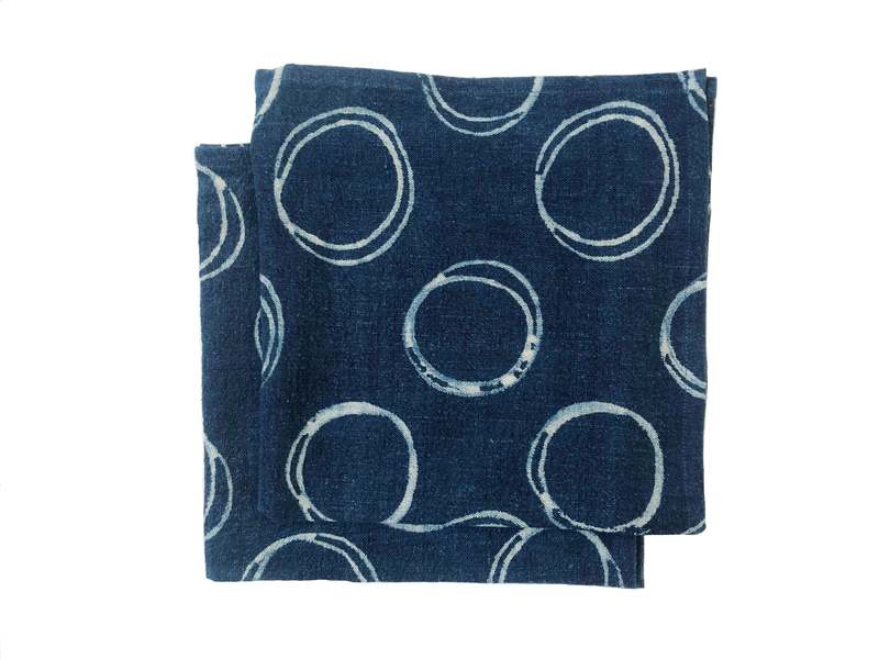 Happy French Gang Bubble Napkins - Set of 2