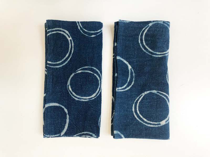 Happy French Gang Bubble Napkins - Set of 2