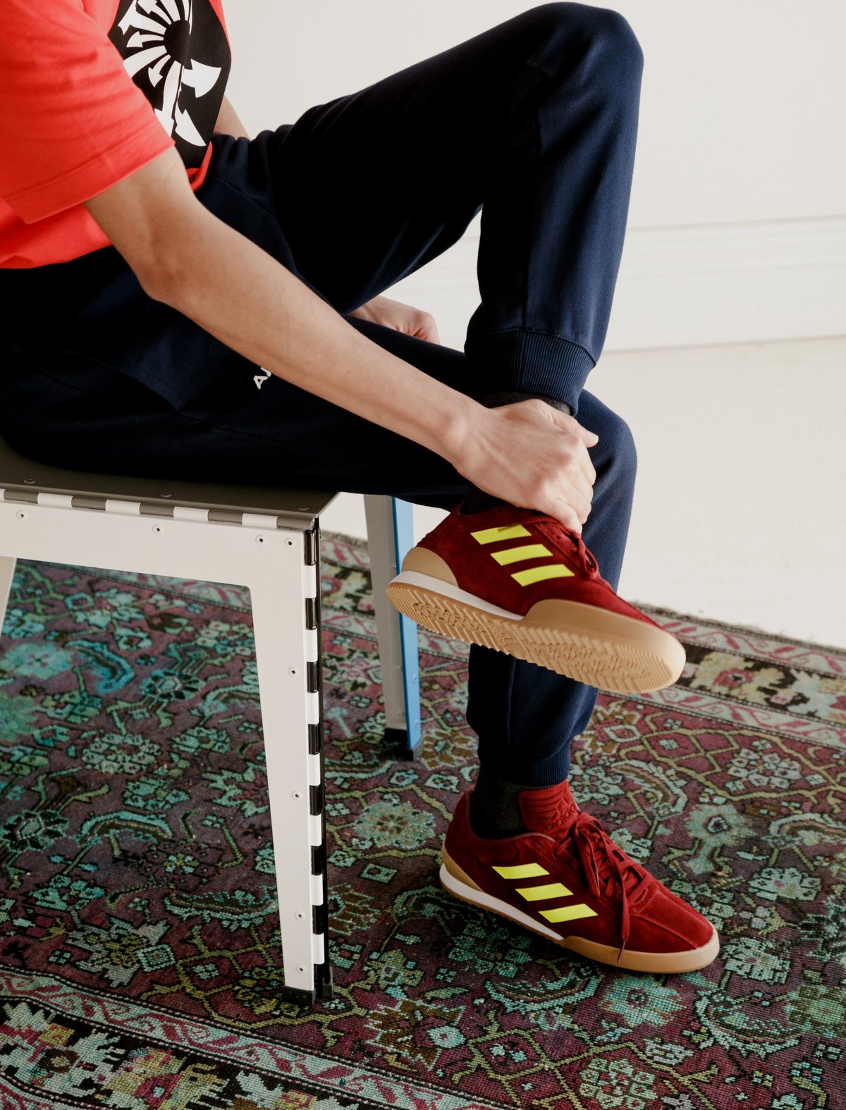 Gosha Rubchinskiy GR Copa Sneaker - Burgundy | Garmentory display picture 1