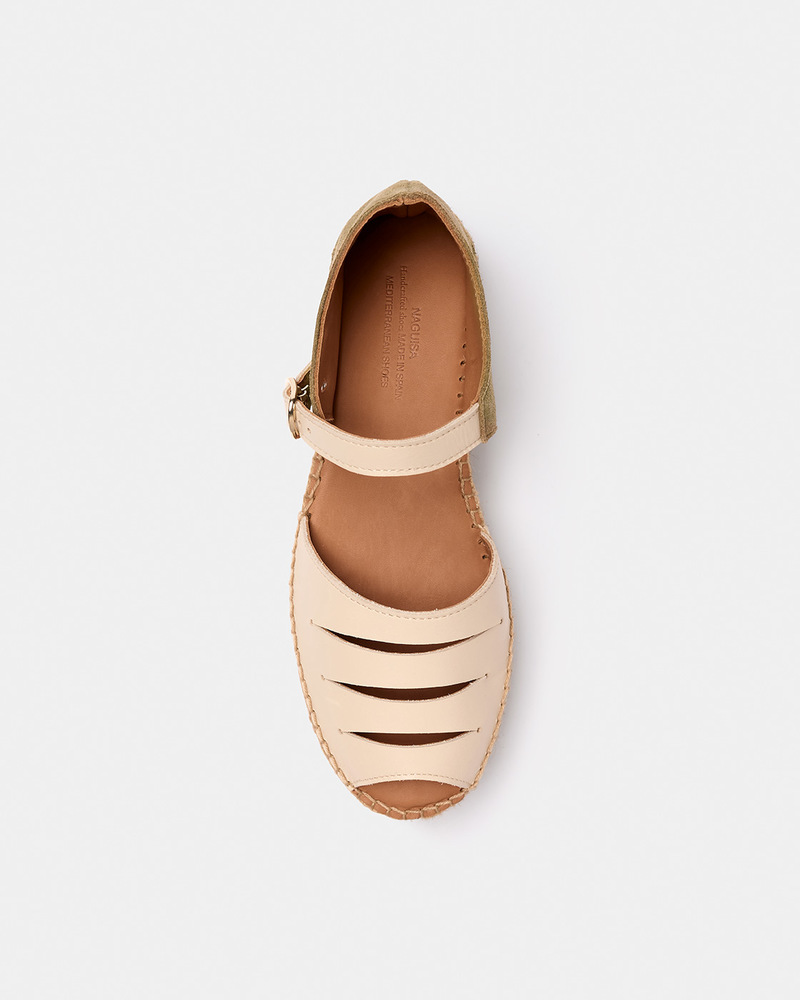 [Naguisa]Cima Ecru Olive【 残りわずか】 Naguisa Espadrilles - Cima Black-Ecru | Naguisa | Wolf & Badger