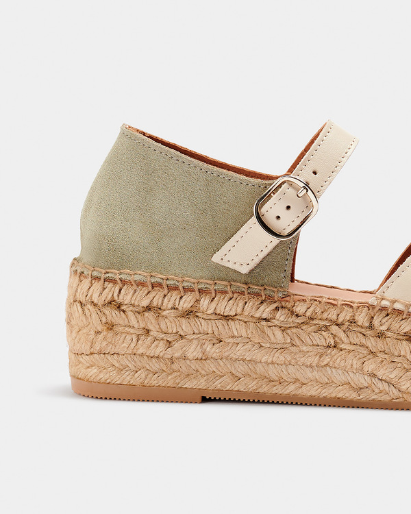 [Naguisa]Cima Ecru Olive【 残りわずか】 Naguisa Espadrilles - Silencio Ecru-Olive | Garmentory