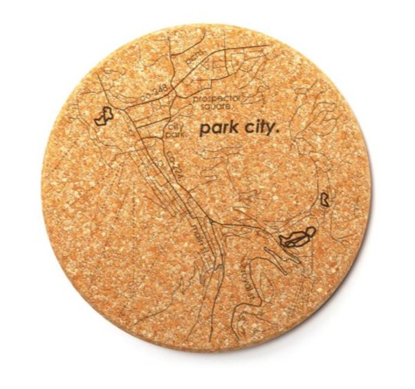 Well Told Home Town Map Coaster