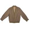 Nodiak 70s Herringbone Knit Trim Cardigan Jacket - Beige - Thumbnail 1