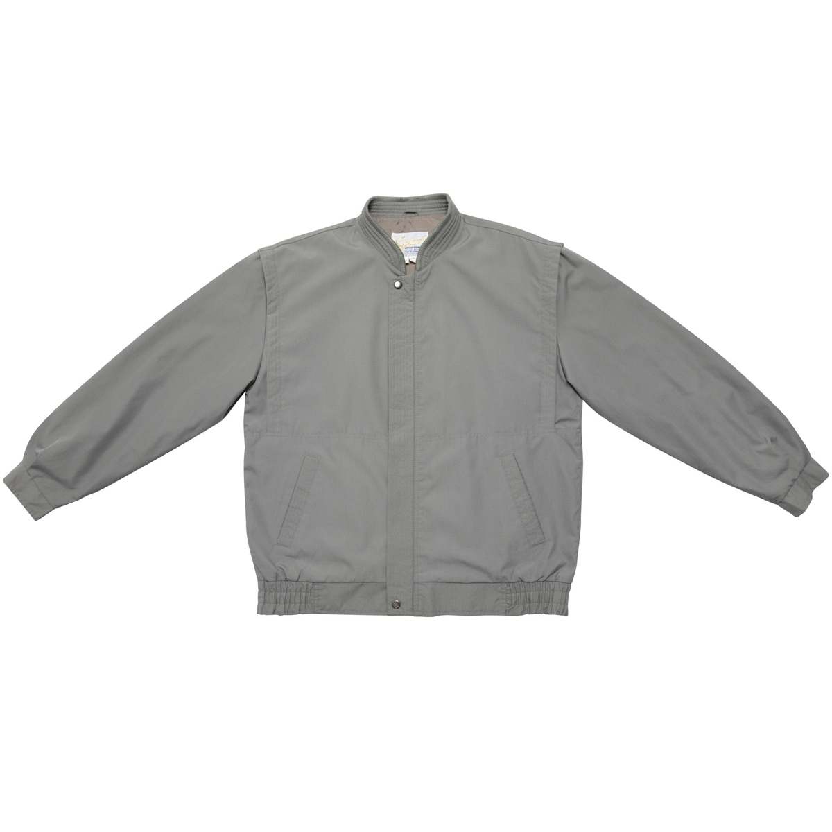 Spieer Coated Plain Weave Structured Bomber Jacket - Gray - Image 1 of 8