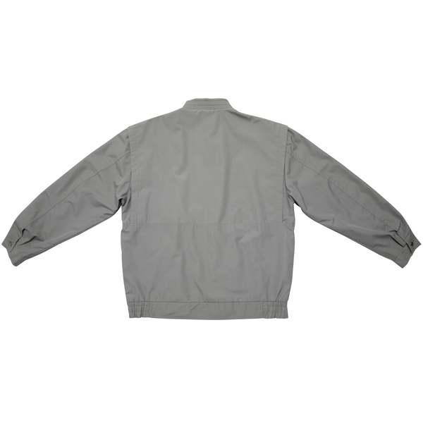 Spieer Coated Plain Weave Structured Bomber Jacket - Gray
